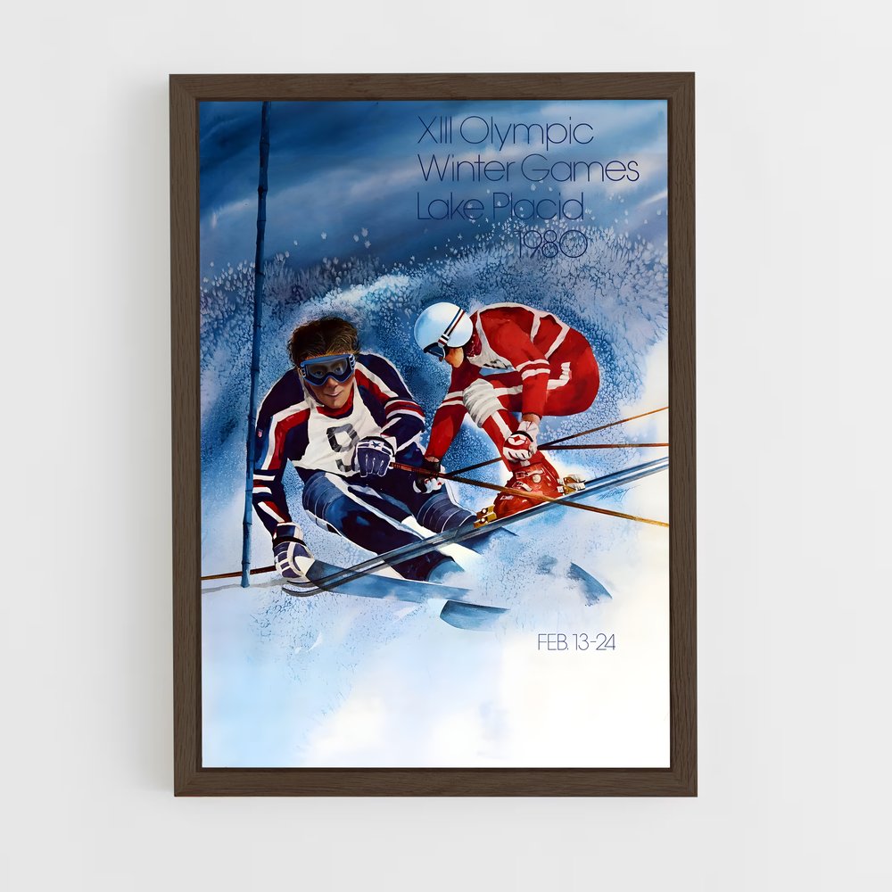 Poster Ski en Duo – affiche Jeux Olympiques (vue 5)
